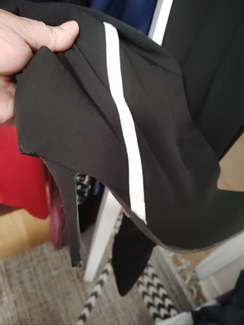 Black Pants with Boot Connected .Shoes Size 6.5